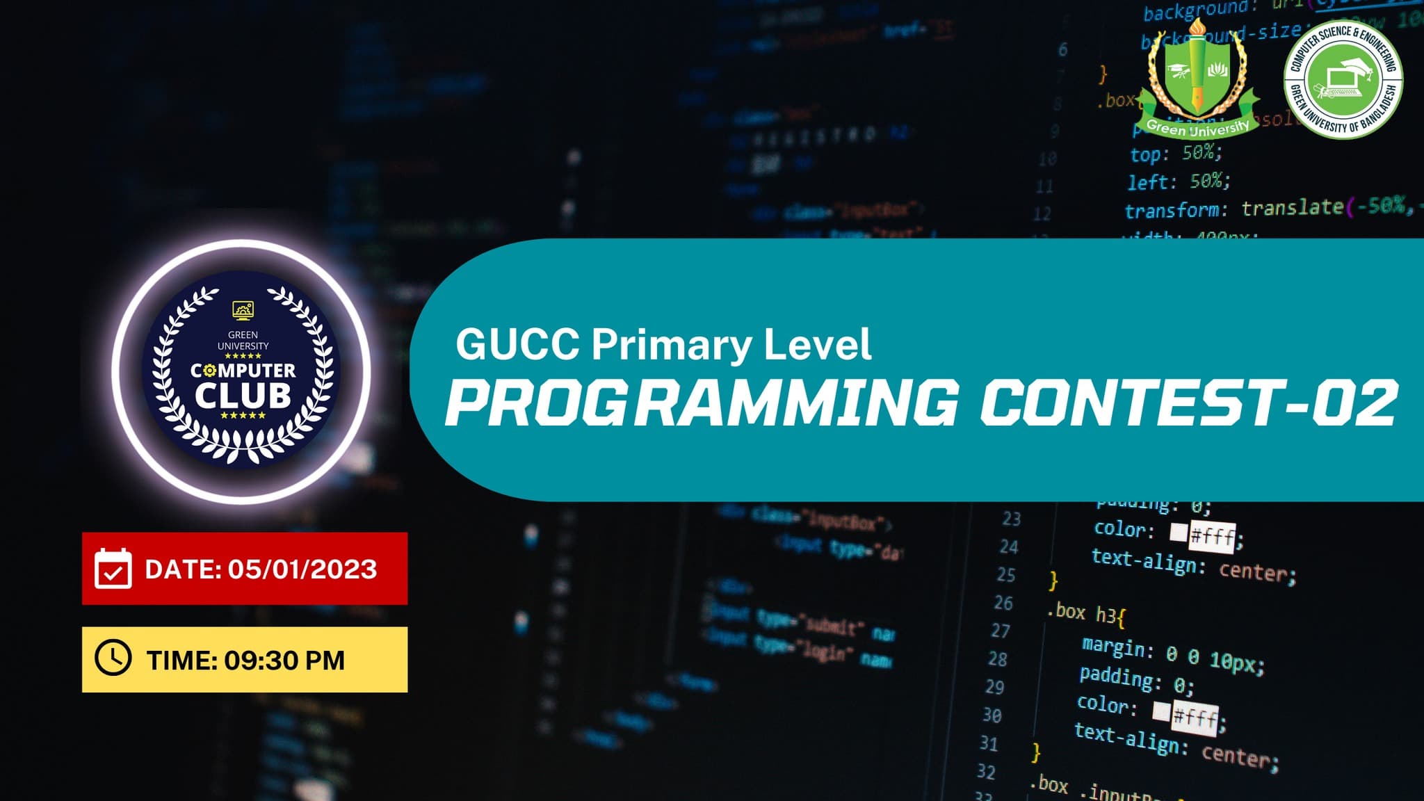 GUCC Primary Level Programming Contest-02