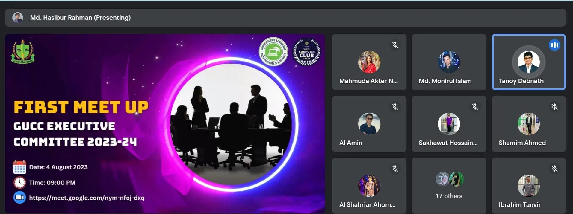 The first Meet up of "GUCC Executive Committee 2023-2024"
