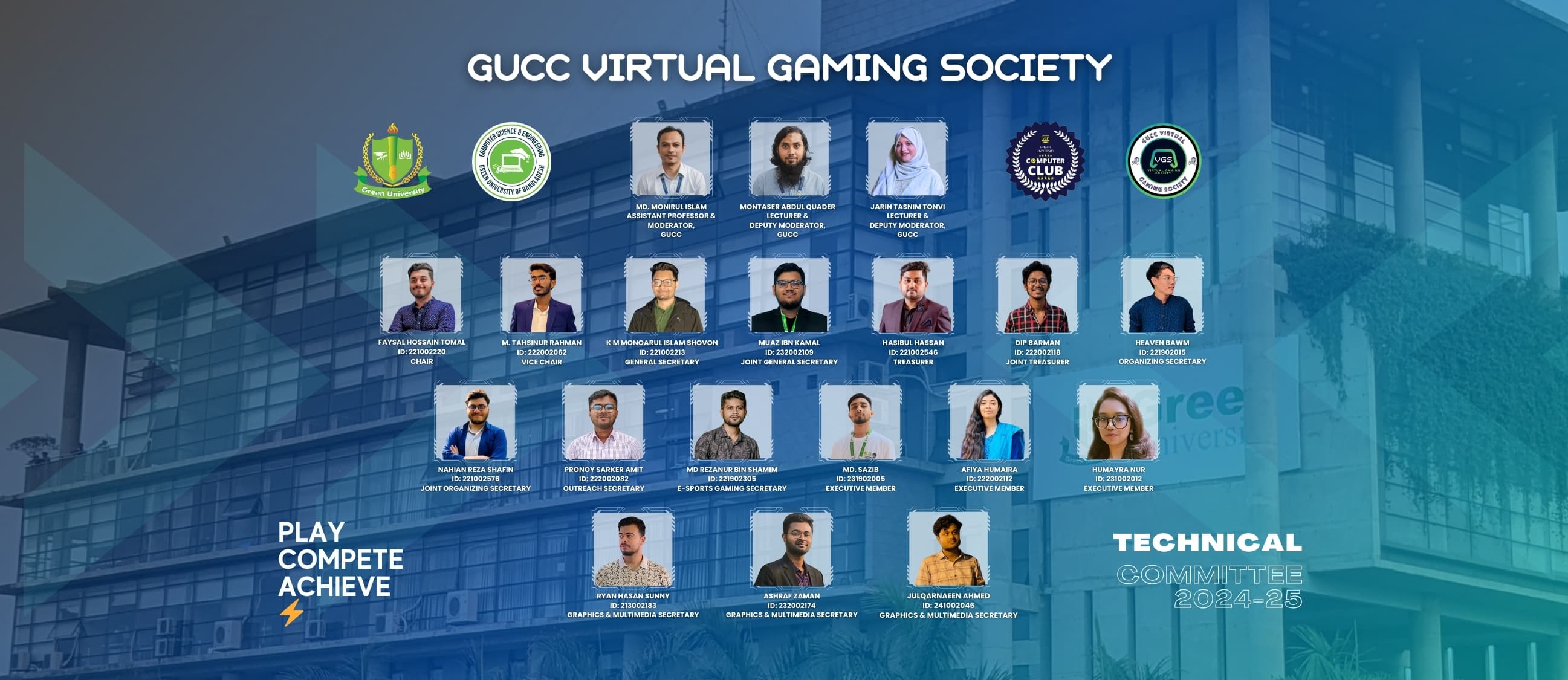 Formation of GUCC Virtual Gaming Society